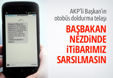 AKP’li başkandan ’Başbakana rezil olmayalım’ mesajı